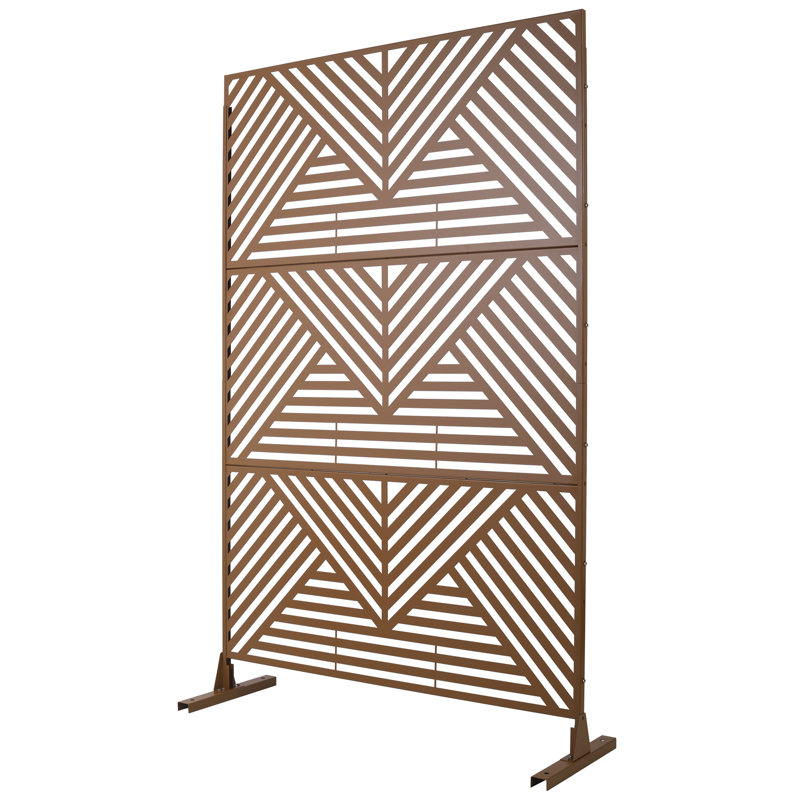 Écran d'intimité extérieur et intérieur H 76 po x l 48 po, Brun
