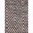 Coastal Chevron Handmade Flatweave Charcoal and Brown Wool Area Rug By Tufty Home-81281204