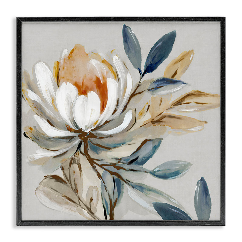 «Blooming Mum», estampe numérique, design par Alex Black, Giclée encadrée noir minuit, H 12 po x l 12 po