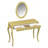 47" Vintage Makeup Vanity with Mirror, Lights, Storage,and Adjustable Brightness