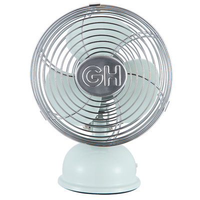 Good Housekeeping's All-Metal 5" Retro Oscillating USB-Powered Personal Fan (Multiple Finishes Available)