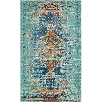 Dimonetta Washable Oriental Indoor Rug