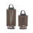 Outdoor Solar Lanterns Patio Decorative Floor Lights Aluminum Braided Rope Lantern with Handle,2 Pieces Brown-119745518