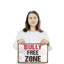 Enseigne en plastique 11 pouces x 17 pouces Bully Free Zone-119524634
