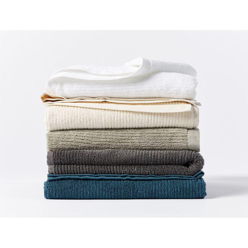 Temescal Organic 100% Cotton Plush Ribbed Mulit-Size Set, Alpine White