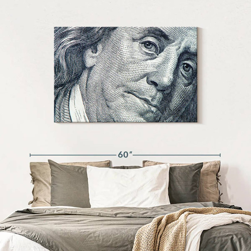 Leisha Benjamin Franklin Face, 30" H x 45" W