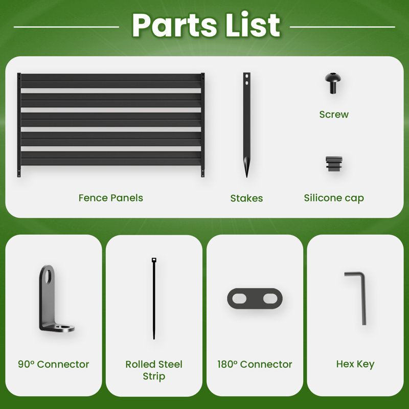48" H x 38" W Premium Metal Air Conditioner Screen Kit (2 Sides), 48" H x 38" W x 1" D
