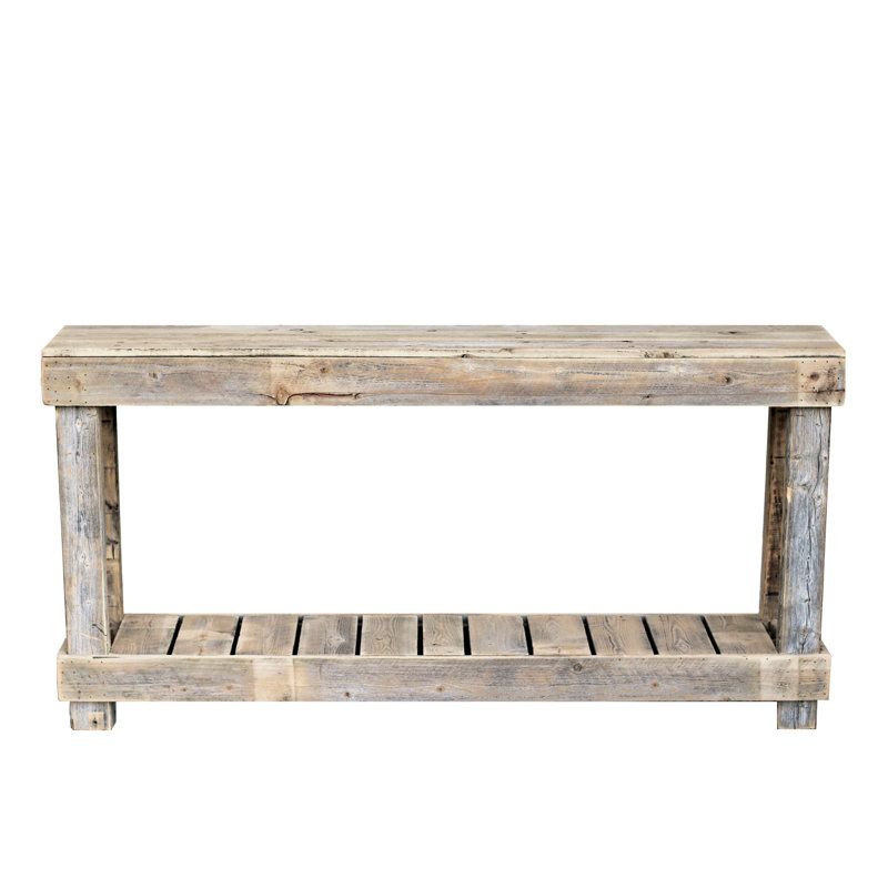 Josh Solid Wood Console Table, Natural, 60"
