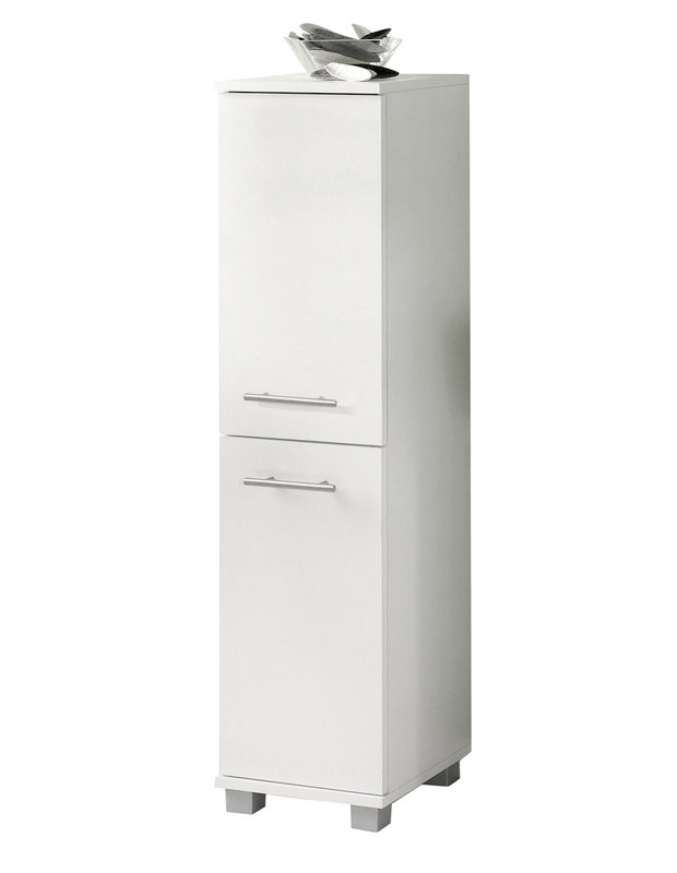 Isola Freestanding Linen Cabinet, White