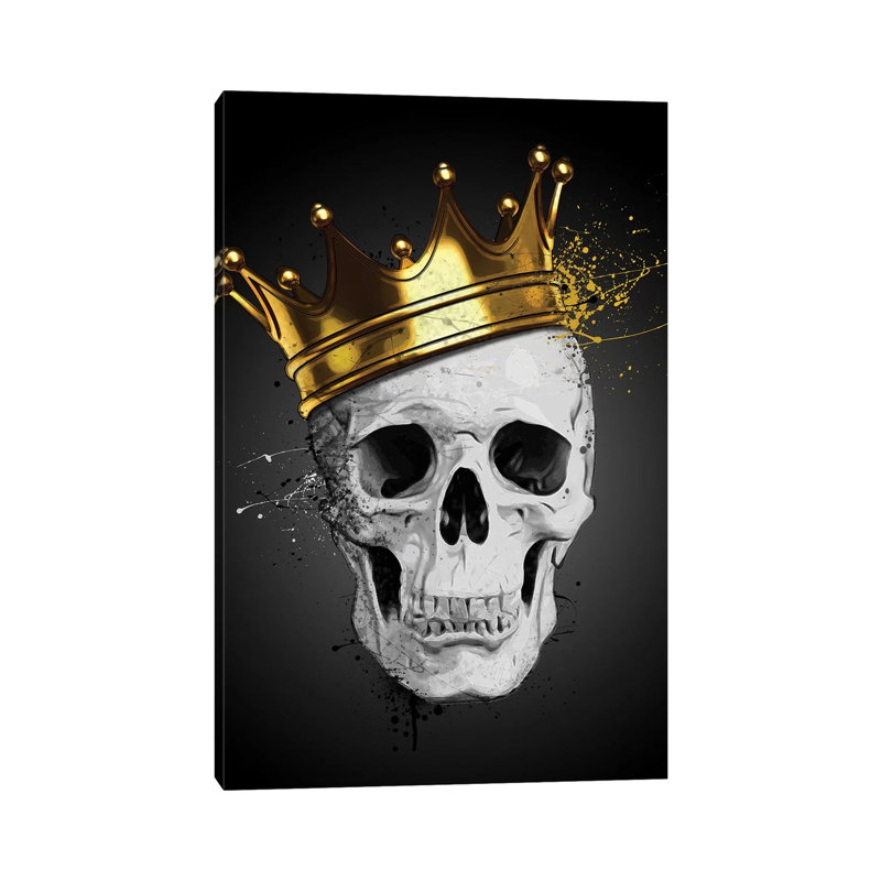 Royal Skull by Nicklas Gustafsson - Wrapped Canvas Gallery-Wrapped Canvas Giclée, 30.48cm H x 20.32cm W