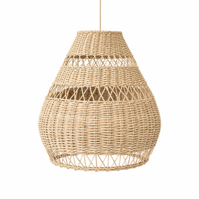 Luminaire suspendu en rotin tissé à la main Alaya
