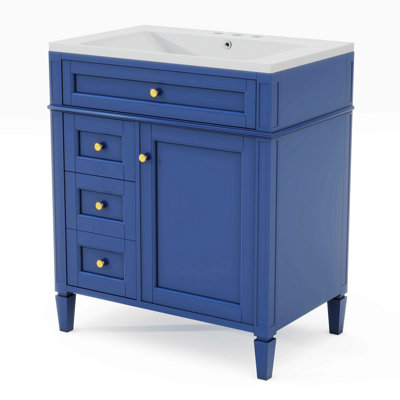 Suzuko 30'' Single Bathroom Vanity with Top