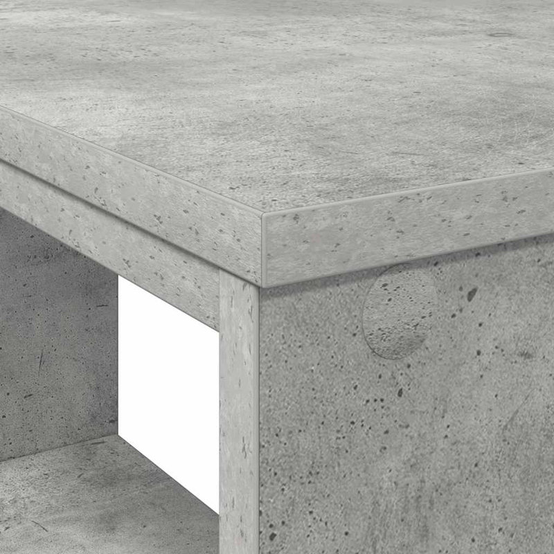 Desk With Shelf 90 X 50 X 75 Cm Engineered Wood, Grey