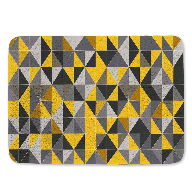 Tapis de bain floral, L 21 po x L 34 po