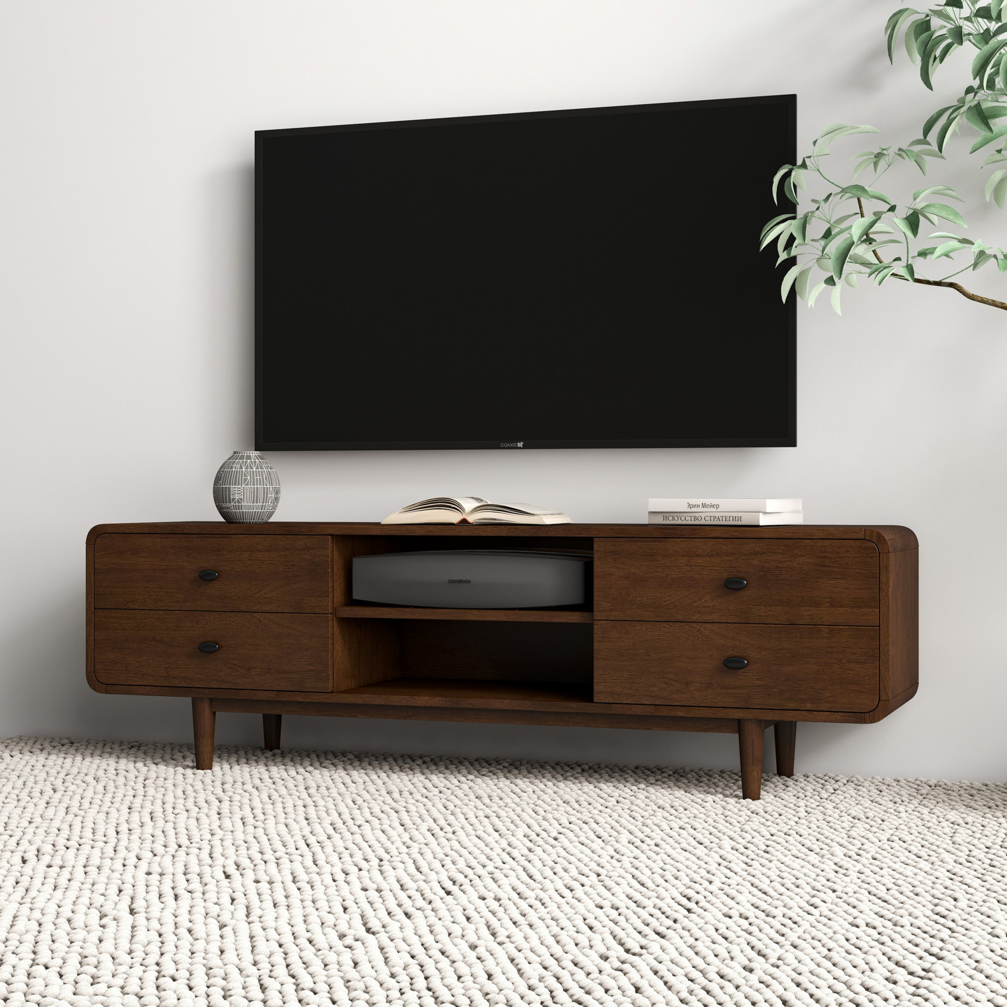 Florent 71" W Media Console - Thumbnail 2