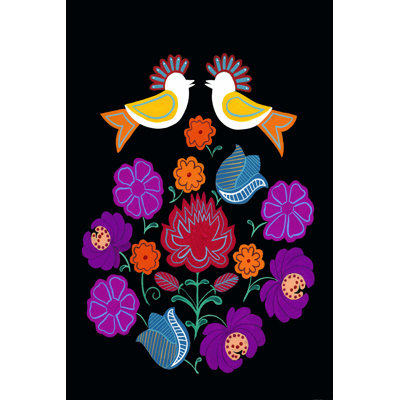 Folksy Arrangement II 1 Piece Wrapped Canvas Wall Art