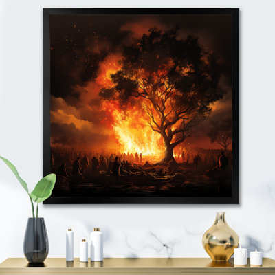 «Judaism Bonfire Blaze Friery Wilderness Luminescence» sur toile