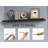 Greer Floating Shelf in Melamine x2, Dark Oak-1637325274