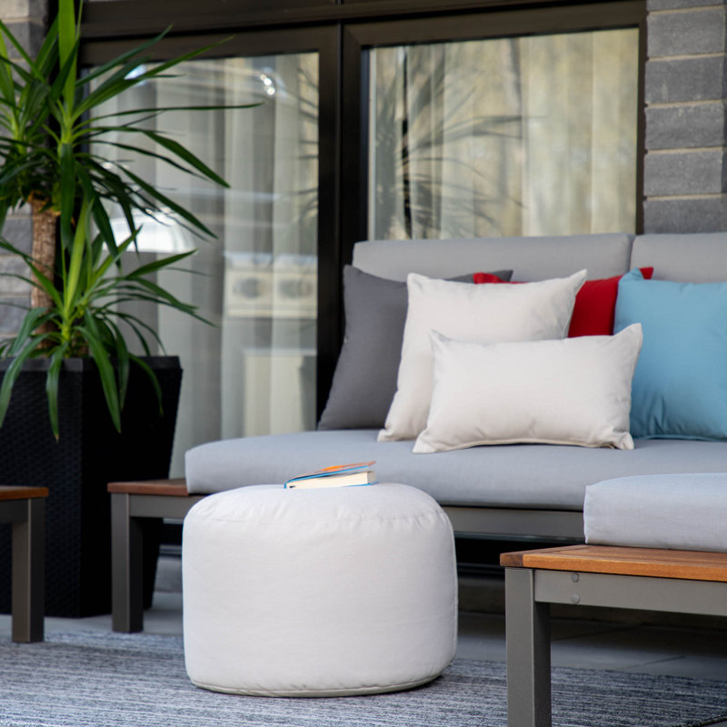 Pouf d'extérieur Soleil, Beige