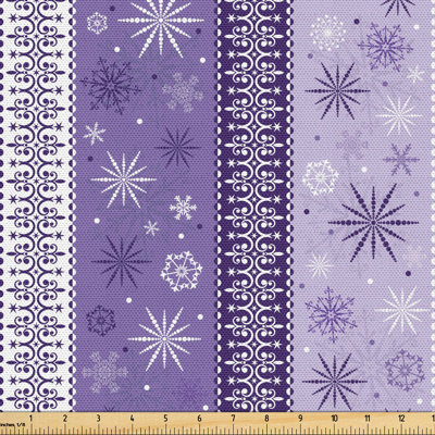 Ajmy Christmas Snowflake Noel Fabric