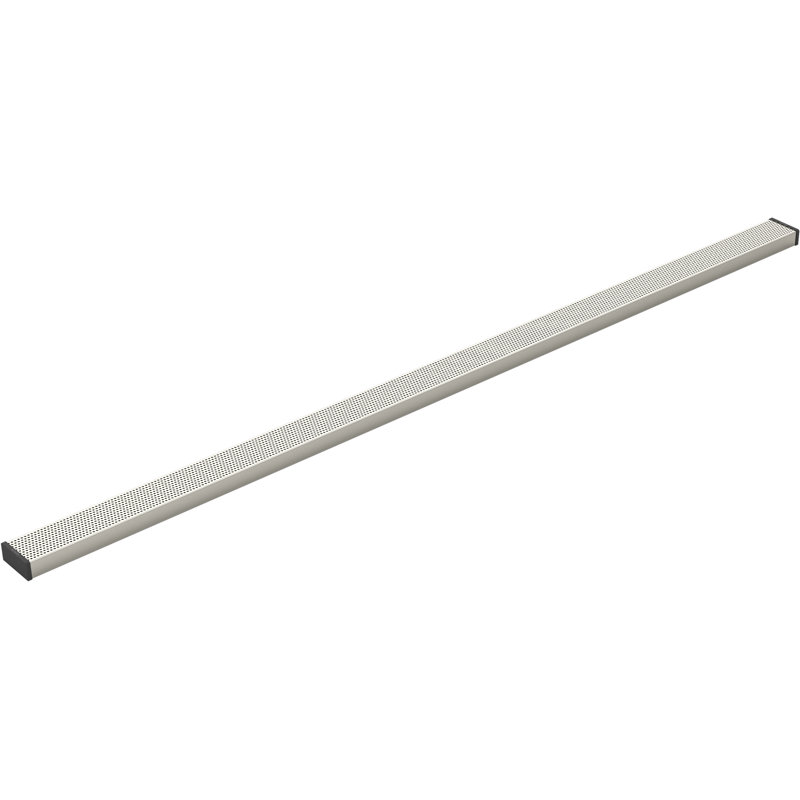 Linear Grid Shower Drain, Anodized Brushed Nickel