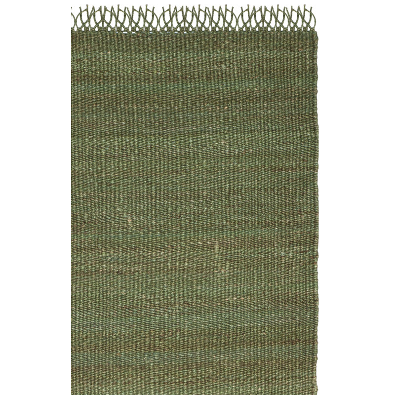 Fitzwater Handwoven Natural Jute Striped Area Rug, Rectangle 2 pi x 3 pi