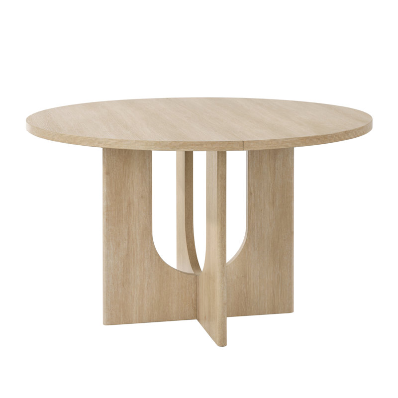 Table de salle à manger ronde Marion, Chêne clair