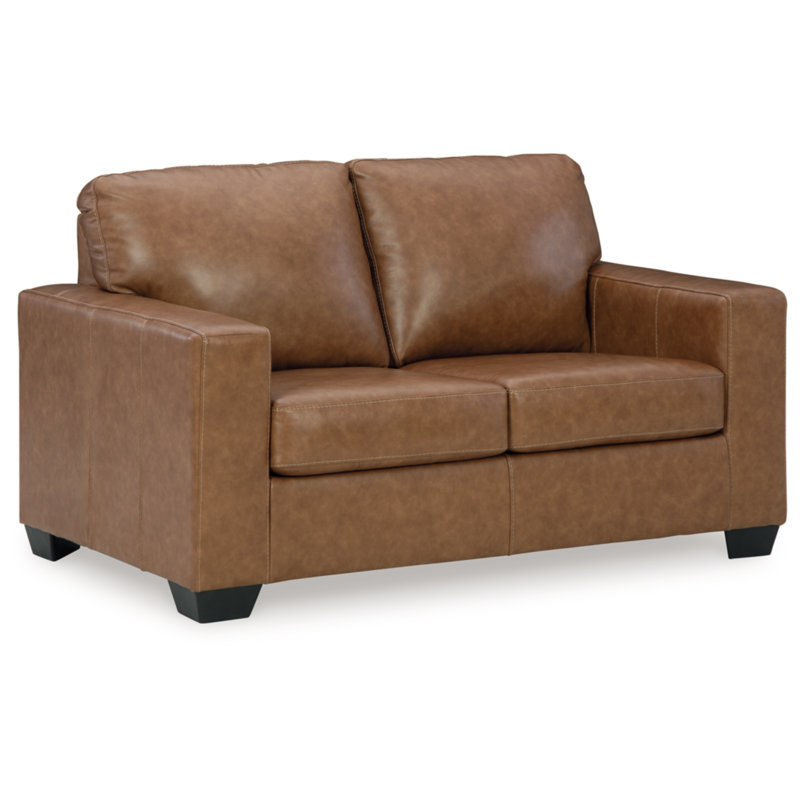 Causeuse en cuir véritable Orillia