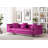 104" Wide Velvet Reversible Modular Sofa & Chaise with Ottoman-50278638