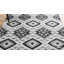 Tapis en laine / coton tissé à la main Kilim en noir / ivoire tissé à la main Kilim-585026659