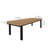 Retro industrial-style rectangular solid wood-644193675
