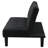 Boston Black Tufted Convertible Sofa Bed