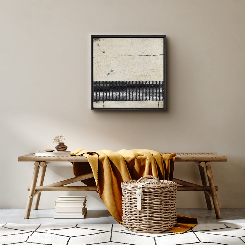 «Grunge Industrial Duotone», reproduction sur toile flottante, H 16 po x l 16 po x P 1,5 po, Cadre noir