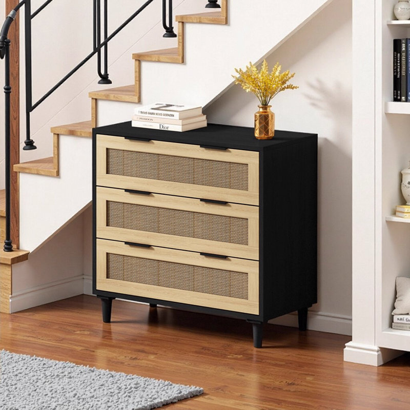 Aidelyn 3 -Drawer Accent Chest, Black