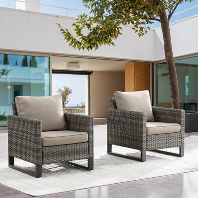 Naresa Wicker Outdoor Lounge Chair
