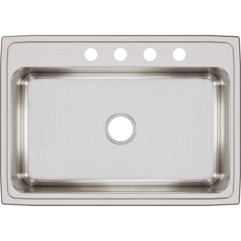 Évier de cuisine encastrable L 31 po x l 22 po Lustertone, 4 trous