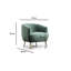 Fauteuil demi-tonneau en polyester 30,71 po Brotherton