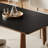 Rectangular home solid wood rock plate table-1448539711