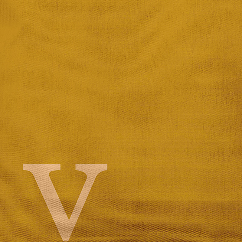 Coussin décoratif intérieur / extérieur Modern Monogram, Or automne
