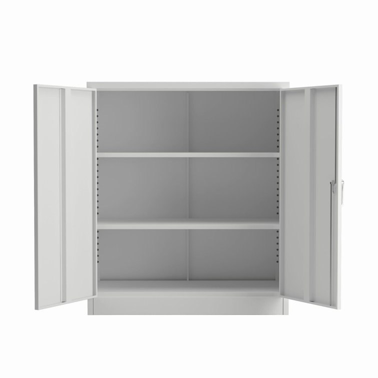 Deseret 86.6 H x 31.5 W x 15.75 D Storage Cabinet Inbox Zero Color: Black