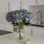 20in. Artificial Hydrangea Arrangement in Glass Vase-1419190082