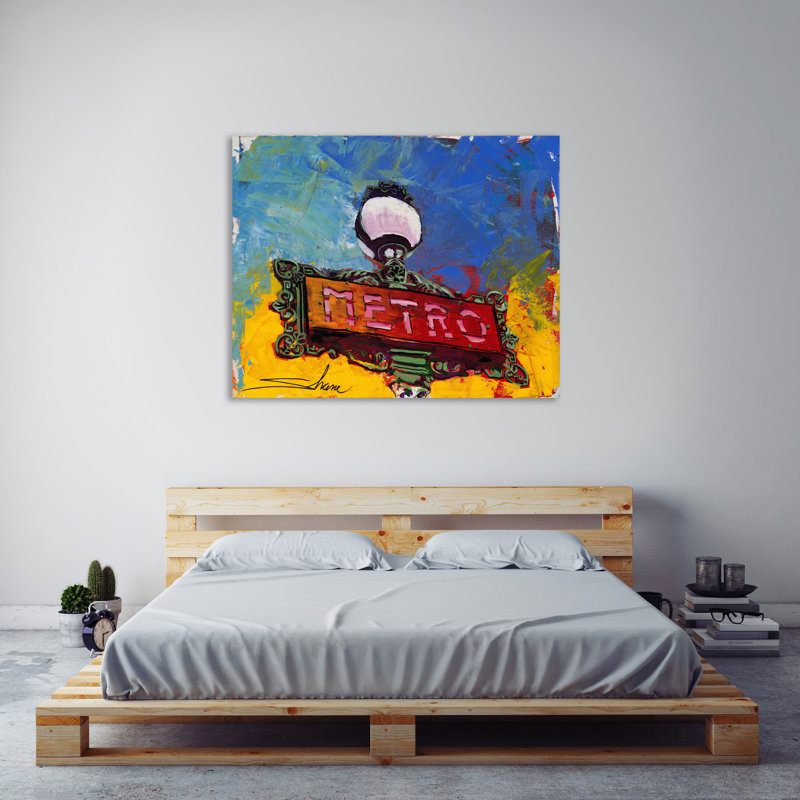 «Metro» par Shane Miller - reproduction sur toile tendue, H 32 po x l 40 po x P 1,5 po