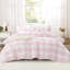 Édredon grand et grand damier Andency rose (90 x 90 pouces), ensembles de literie à carreaux en tissu écossais à carreaux vichy Buffalo-124609695-133330494