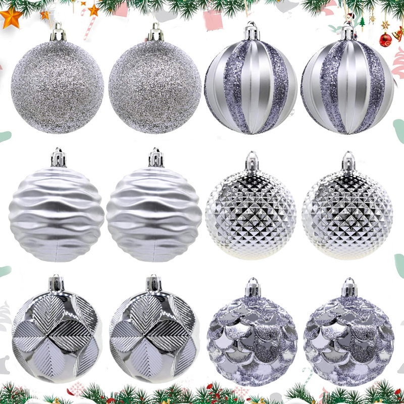 Ornement boule Hareena The Holiday Aisle®, Argent