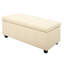 Banc de rangement avec repose-pieds de 36 pouces avec revêtement en similicuir Damara