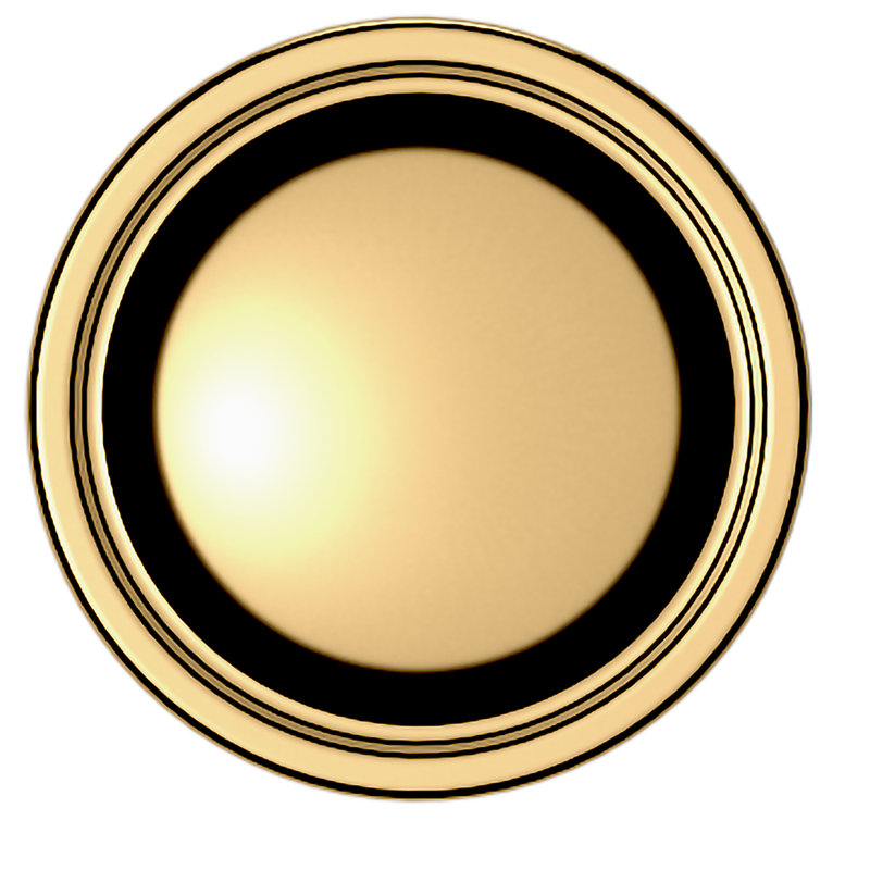 4402 Tulip Knob, 1.25", Polished Brass