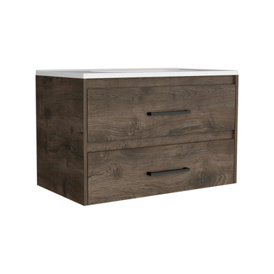 Meuble-lavabo flottant 20,4 po avec 2 tiroirs