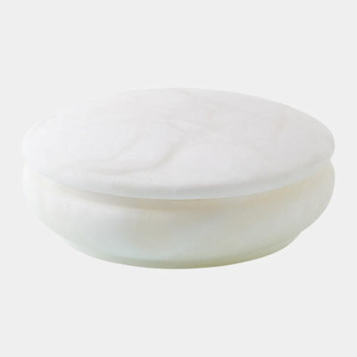 Leora Round Swivel Box-Alabaster 2"H x 4"W x 4"D Box