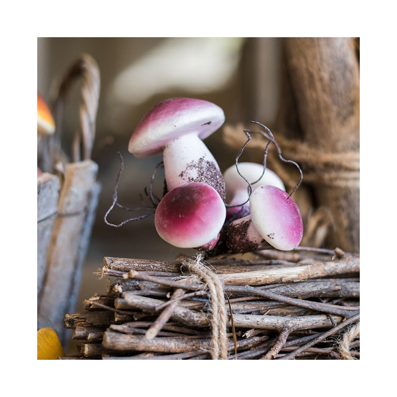 Station de travail artificielle champignon rustique, Mauve