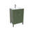 Amandie 24 in. Single Sink Freestanding Bath Vanity in Forest Green with White Ceramic Top-1394630546